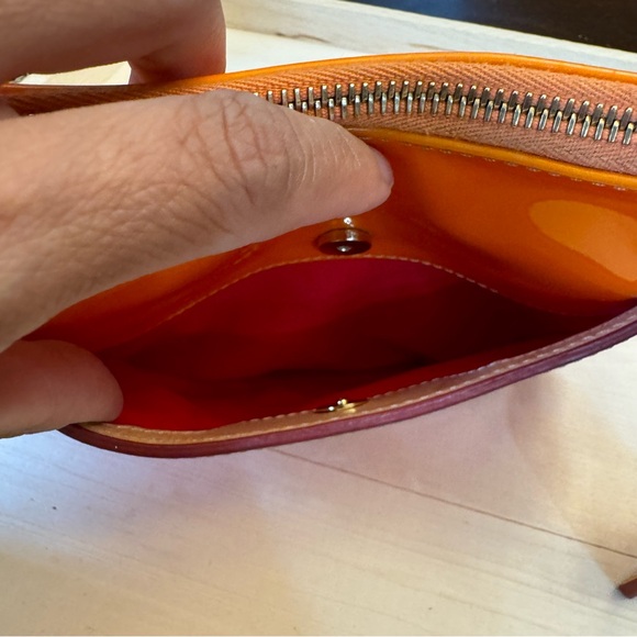 Dooney & Bourke Red Crossbody Orange Patent Leather Bag - Picture 10 of 16